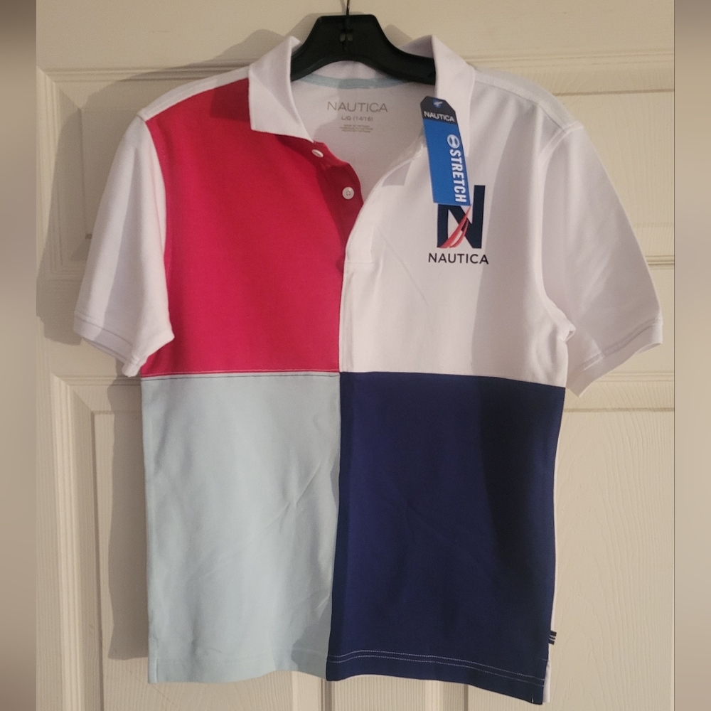 New Boys Nautica Polo Short Sleeve Shirt